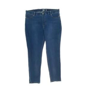 Lee Pull On Skinny Women's size 20 Dark‎ Wash Blue Denim jeans